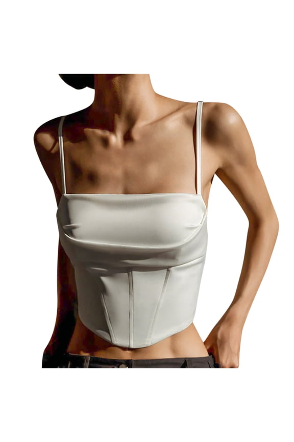 Women's Tees And Tanks And Womens Top Short Tops Women Lace up Top Women Sequin Crop Top Womens Camisole Tank Tops Cowl Neck Silk Shirts For Women Dressy Tank Top Women's Satin Blouses