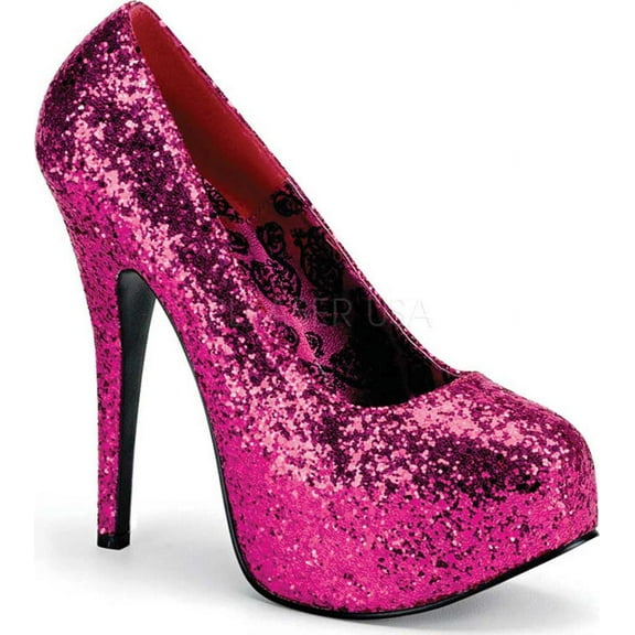 Women's 'Teeze-06GW' Glittery Platform Pumps