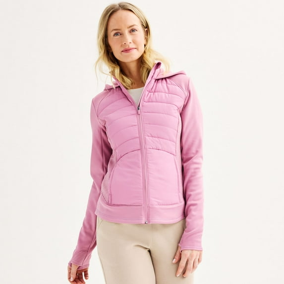 Women's Tek Gear® Hooded Mixed-Media Jacket