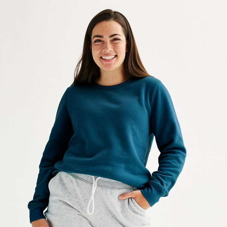 Women's tek gear fleece crewneck sweatshirt shop