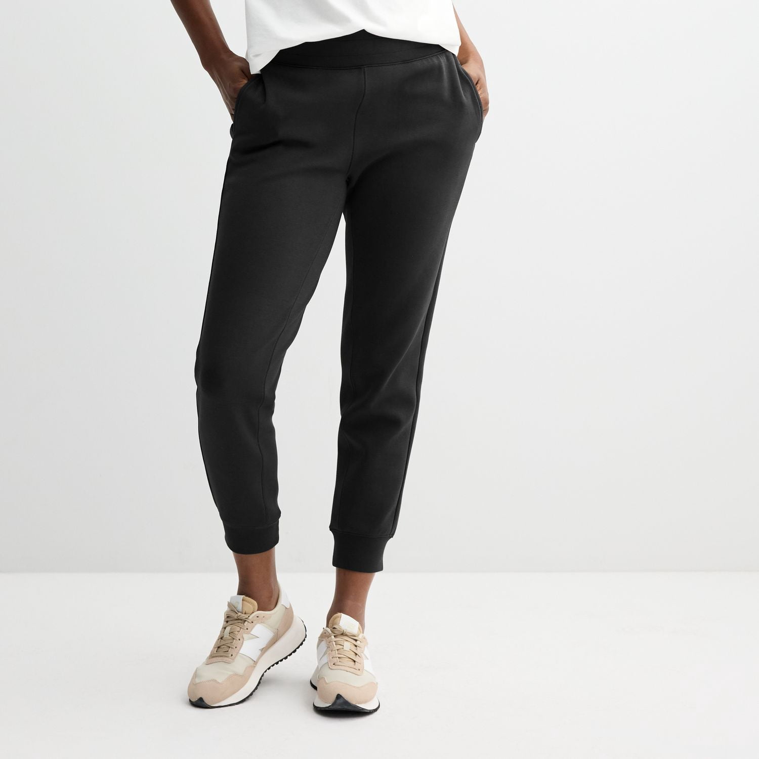 【PGC】COMFORTABLE TAPERED PANTS Women's Tek Gear® Ultracomfort Tapered Pants Color: Mineral Black