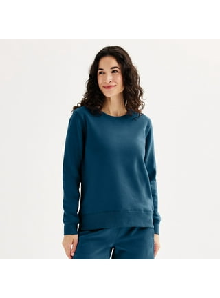 Women's tek gear fleece crewneck sweatshirt cheap
