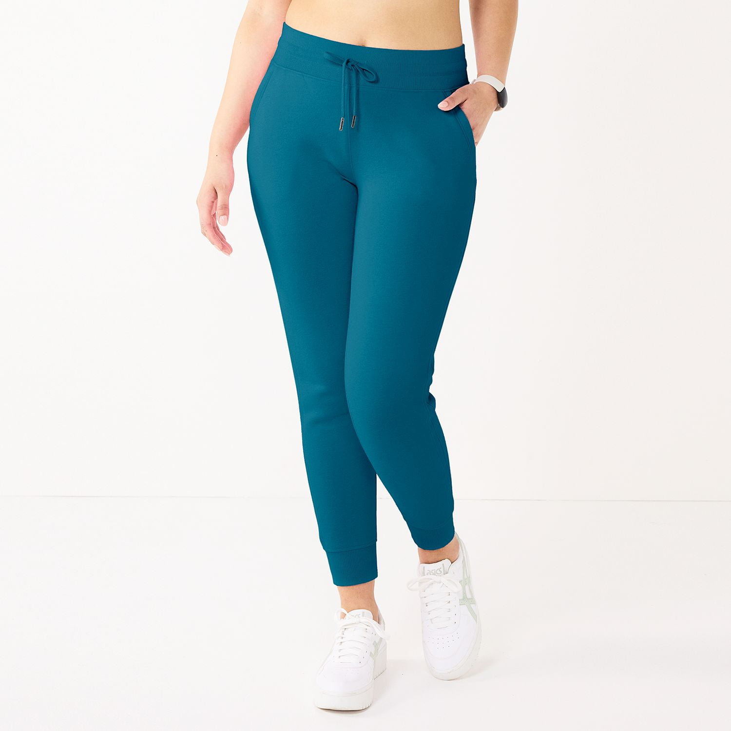 Women s Tek Gear Ultrasoft Fleece Jogger Pants Color Blue Crayon Size MEDIUM Walmart