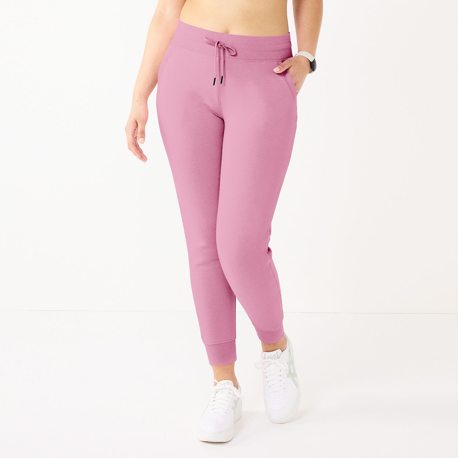 Women s Tek Gear Ultrasoft Fleece Jogger Pants Color Maiti Mauve Size X SMALL Walmart