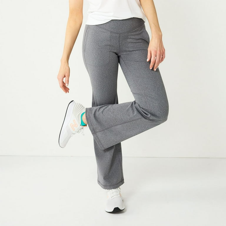 Women s Tek Gear Ultrastretch Flare Pant Color Charcoal Sd Size SMALL Walmart