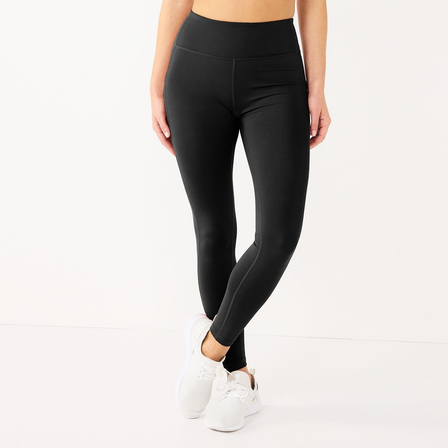Women's Tek Gear® Ultrastretch High-Waisted Side Pocket Full-Length Leggings  Color: Black Size: LARGE - Walmart.com