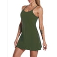 thumbnail image 1 of Women's Tennis Dresses, Golf Sports Dresses Built-In Bra And Shorts Pockets Sleeveless Sports Dresses,Solid Tennis Dress for Womens Workout Mini Dress, 1 of 9