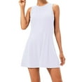 thumbnail image 1 of Women's Tennis Golf Dress Sleeveless with Shorts and 4 Pockets Athletic Dress for Exercise Workout, 1 of 10