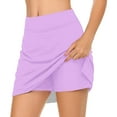 thumbnail image 1 of Women's Tennis Skirts,Clearance High Waisted Solid Color Plus Size Skort Trendy Comfy Dailywear Workout Running Sports Skirts,,XL, 1 of 6