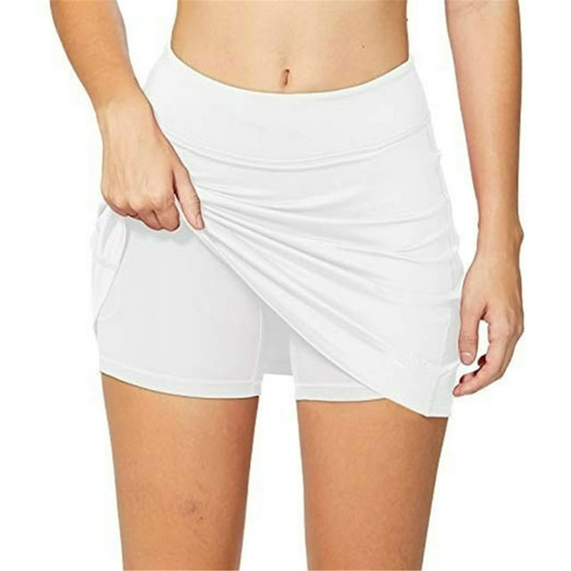 Women's Tennis Skirts Inner Shorts Elastic Sports Golves Skorts with