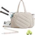 thumbnail image 1 of Women’s Tennis Tote Bag – 3-in-1 Crossbody Tennis Bag for 2 Rackets w/ Shoe Compartment & Wet Bag, Gym & Pickleball, 1 of 9