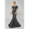 thumbnail image 1 of Women's Terani Couture 1921e0136 Elegant Full-length Prom 2026 Gown Black 0, 1 of 1
