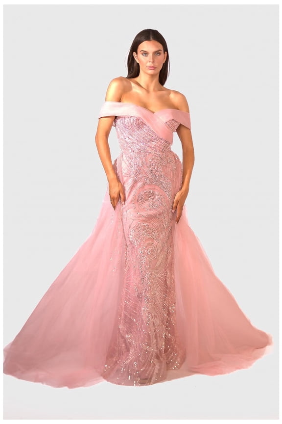 Women's Terani Couture 232e1334 Elegant Statement Mauve 16