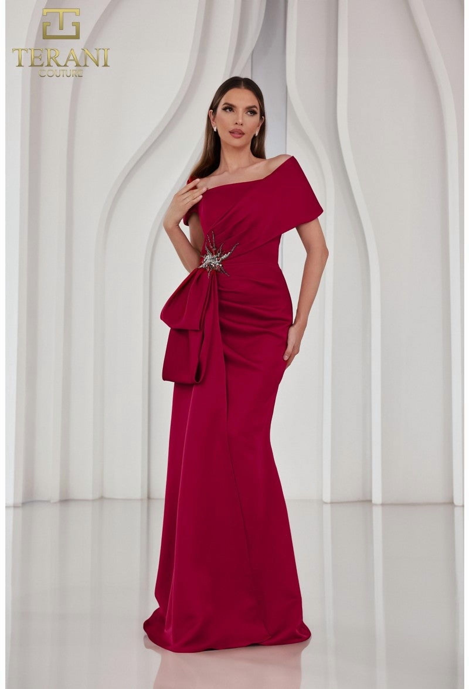 burgundy column dress Ball Gown Burgundy Tulle Prom Dresses Scoop Beaded Long Formal Evening   trendtydresses