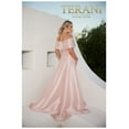 thumbnail image 1 of Women's Terani Couture Off Shoulder Pleated Neckline Embroidery Ballgown Dress 232m1511 Rose Pink 24, 1 of 1