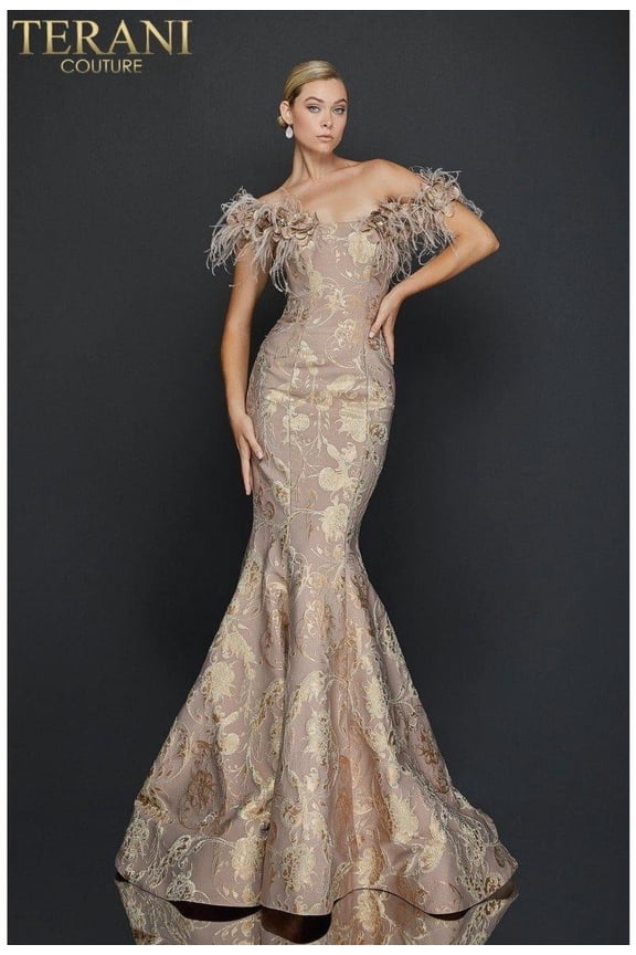 Women's Terani Couture Off The Shoulder Sweetheart Wedding Dress 2215p0034 Ivory 4