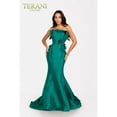 thumbnail image 1 of Women's Terani Couture Strapless Formal Mermaid Dress With Train 231e0308 Emerald Green 8, 1 of 1
