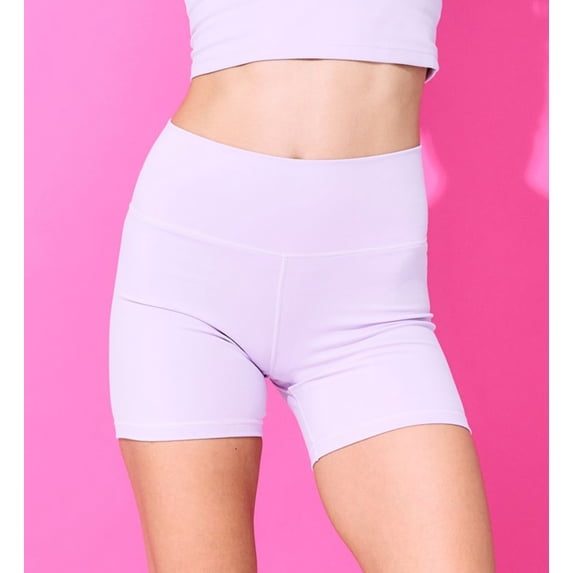 Women's Terez 2836 TLC 4 Inch High Waist Compression Short (Lilac L)