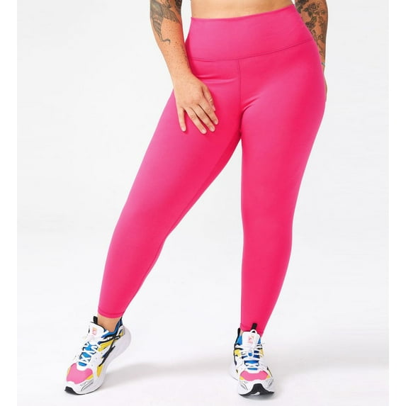 Women's Terez 7009 Plus Size TLC High Rise Full Length Legging (Terez Pink 2X)