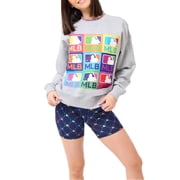 Womens Terez Gray MLB Classic Oversized Pullover Sweatshirt