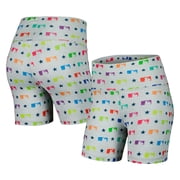 Womens Terez Gray MLB Merchandise TLC Rainbow Shorts