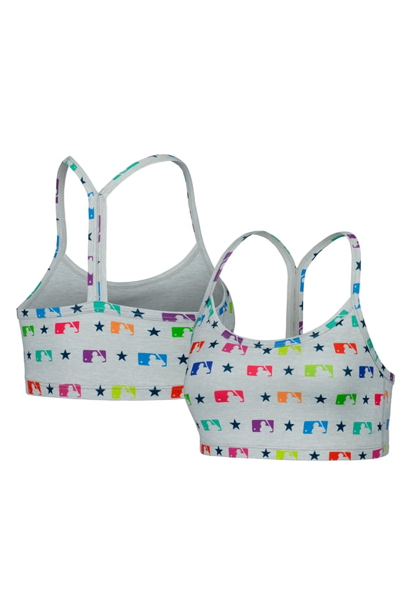 Women's Terez Gray MLB TLC Rainbow Bra