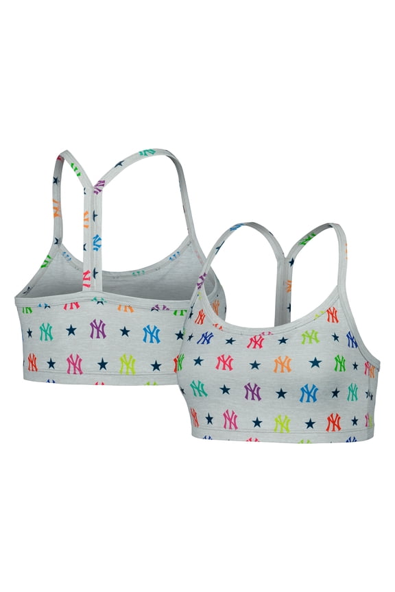 Women's Terez Gray New York Yankees TLC Rainbow Bra