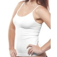 thumbnail image 1 of Women's Teri 1501 Cotton Camisole with Shelf Bra (White S), 1 of 6