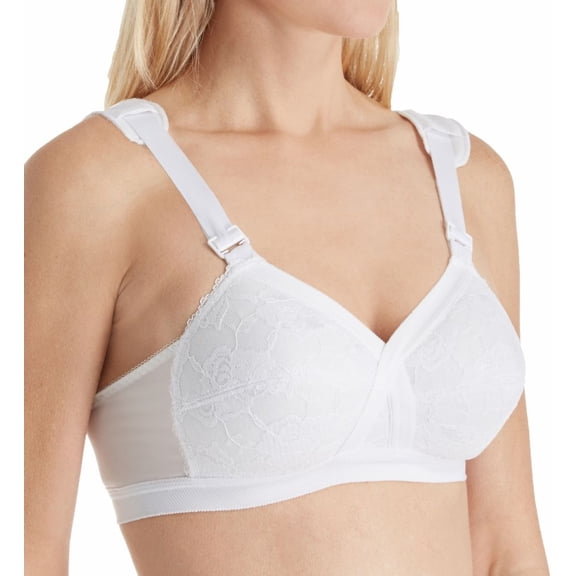 Women's Teri 2020 Crisscross Lightly Padded Wireless Bra (White 48D)