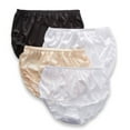 Women's Teri 331 Full Cut Nylon Brief Panty - 4 Pack (Basic Asst 11 ...