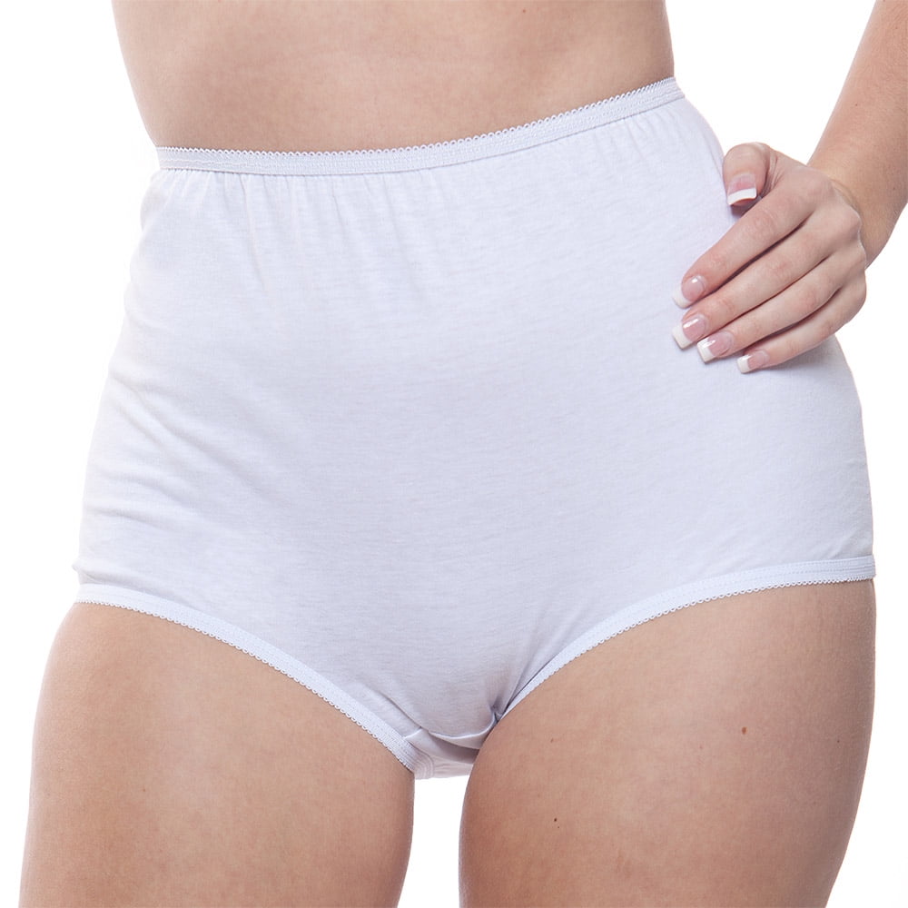Women's Seamless Hi-Cut Brief Panties Full Coverage Underpants 4 Packs