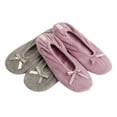 thumbnail image 1 of Women's Terry Classic Cotton & Velour Ballerina Slippers (Pack of 2), 1 of 6