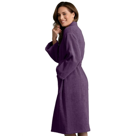 Women's Terry Cotton Kimono Bathrobe - Thick, Absorbent