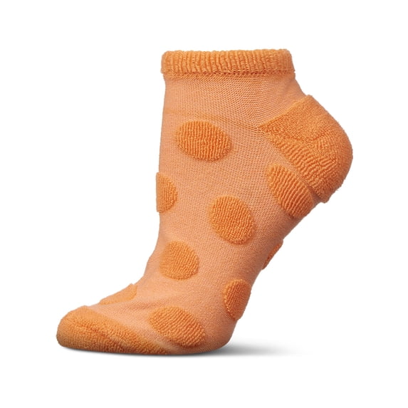 MeMoi Women's Terry Dot Low Cut Socks - Womens - Female, 9-11, White