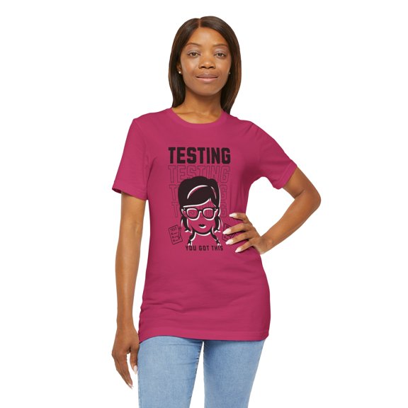 Women's Testing Female Teacher Test/Exam Day Cotton Shirt