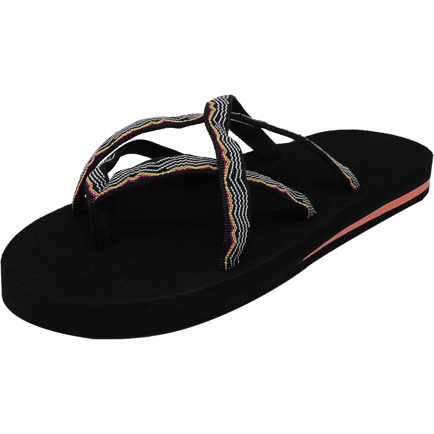 Teva Women s Olowahu Vida Black Polyester Sandal 5M Walmart