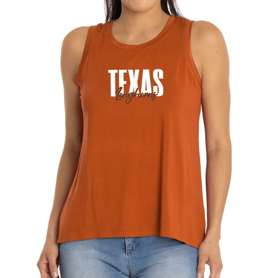 Women's Texas Orange Texas Longhorns A-Line Hannah High Neck Tank Top