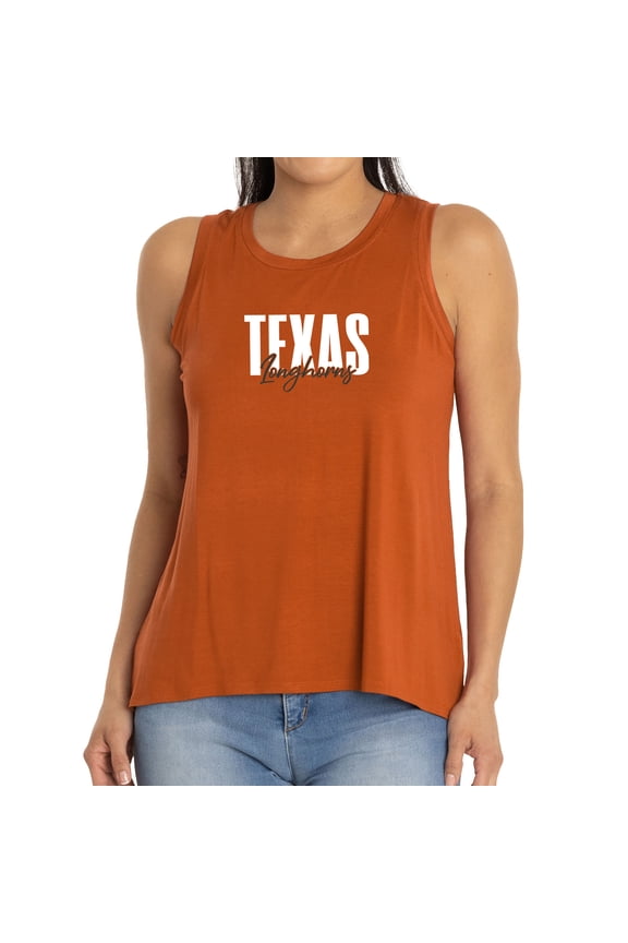 Women's Texas Orange Texas Longhorns A-Line Hannah High Neck Tank Top