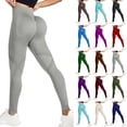 thumbnail image 1 of Women's Texture Peach Hip Lifting Yoga Pants Tight Fit Sports Without Lines, 1 of 7