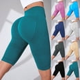 thumbnail image 1 of Women's Textured Compression Workout Shorts High Waist Comfort Fit for Training and Yoga, 1 of 9