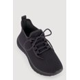 thumbnail image 1 of Women's Textured Knit Lace Up Low Top Sneakers, 1 of 3