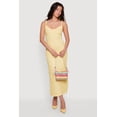 thumbnail image 1 of Women's Textured Knit Ruffle Trim Tiered Midi Dress, 1 of 3