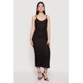 thumbnail image 1 of Women's Textured Knit Ruffle Trim Tiered Midi Dress, 1 of 3