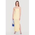 thumbnail image 1 of Women's Textured Knit Side Slit Tube Maxi Dress, 1 of 3