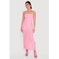 thumbnail image 1 of Women's Textured Knit Side Slit Tube Maxi Dress, 1 of 3