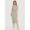 thumbnail image 1 of Women's Textured Knit Sleeveless One Shoulder Midi Dress, 1 of 3