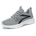 thumbnail image 1 of Women's Textured Sneakers,Breathable Running Shoes,Women's Slip Resistant Shoes,Stripe Design,Gray, 1 of 6