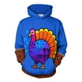 thumbnail image 1 of Women's Thanksgiving Hoodies Cute Turkey Graphic Pullover Sweatshirt Trendy Casual Long Sleeve Holiday Tops, 1 of 7
