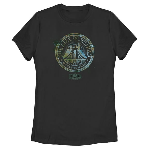 Women's The Batman City of Gotham  Graphic Tee Black 2X Large
