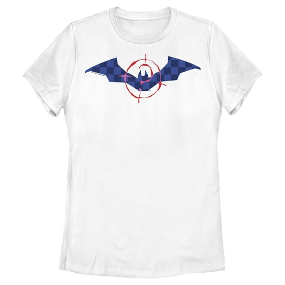 Women's The Batman In Riddler Sight Graphic Tee White Small